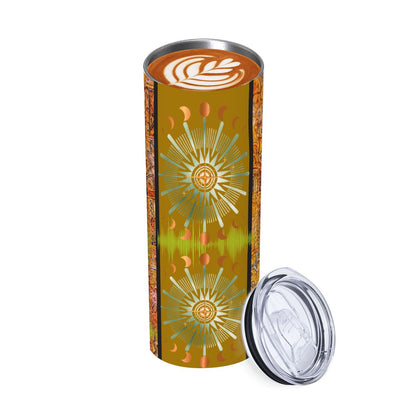 20oz Straight Stainless Steel Tumbler with Straw（Made in USA)