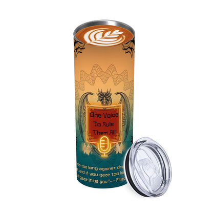 20oz Straight Stainless Steel Tumbler with Straw（Made in USA)