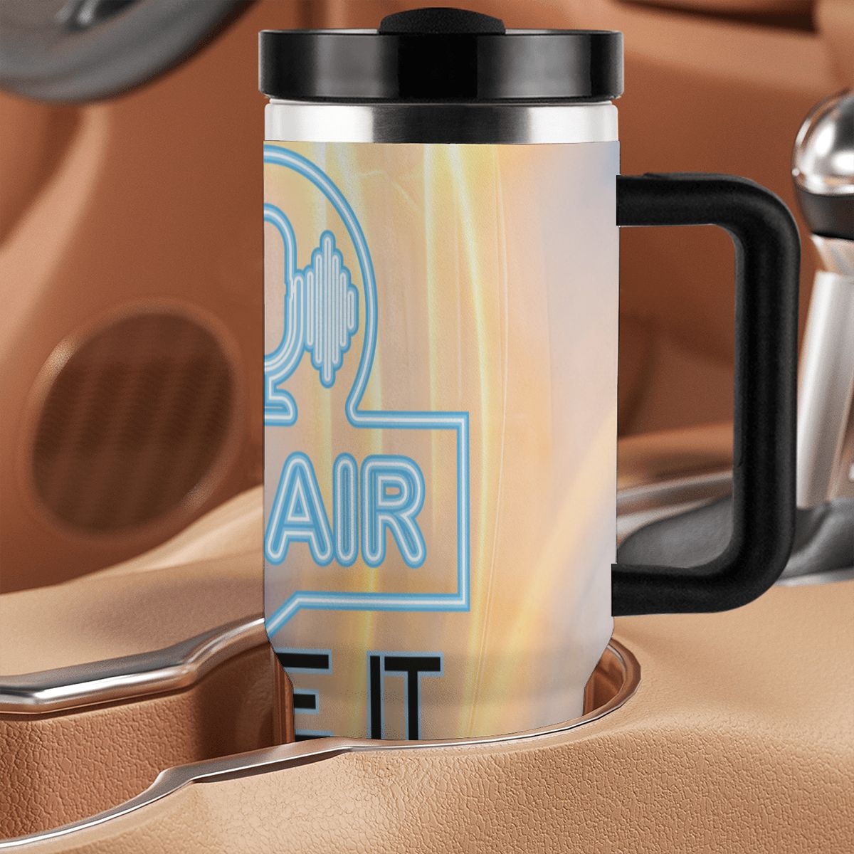 40oz Tumbler with Handle and Straw (Made in USA)