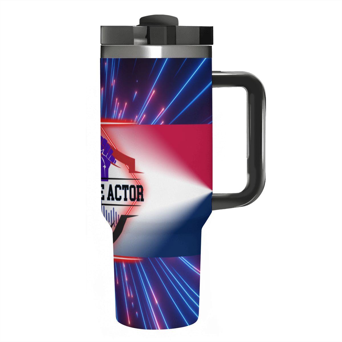 40oz Tumbler with Handle and Straw (Made in USA)