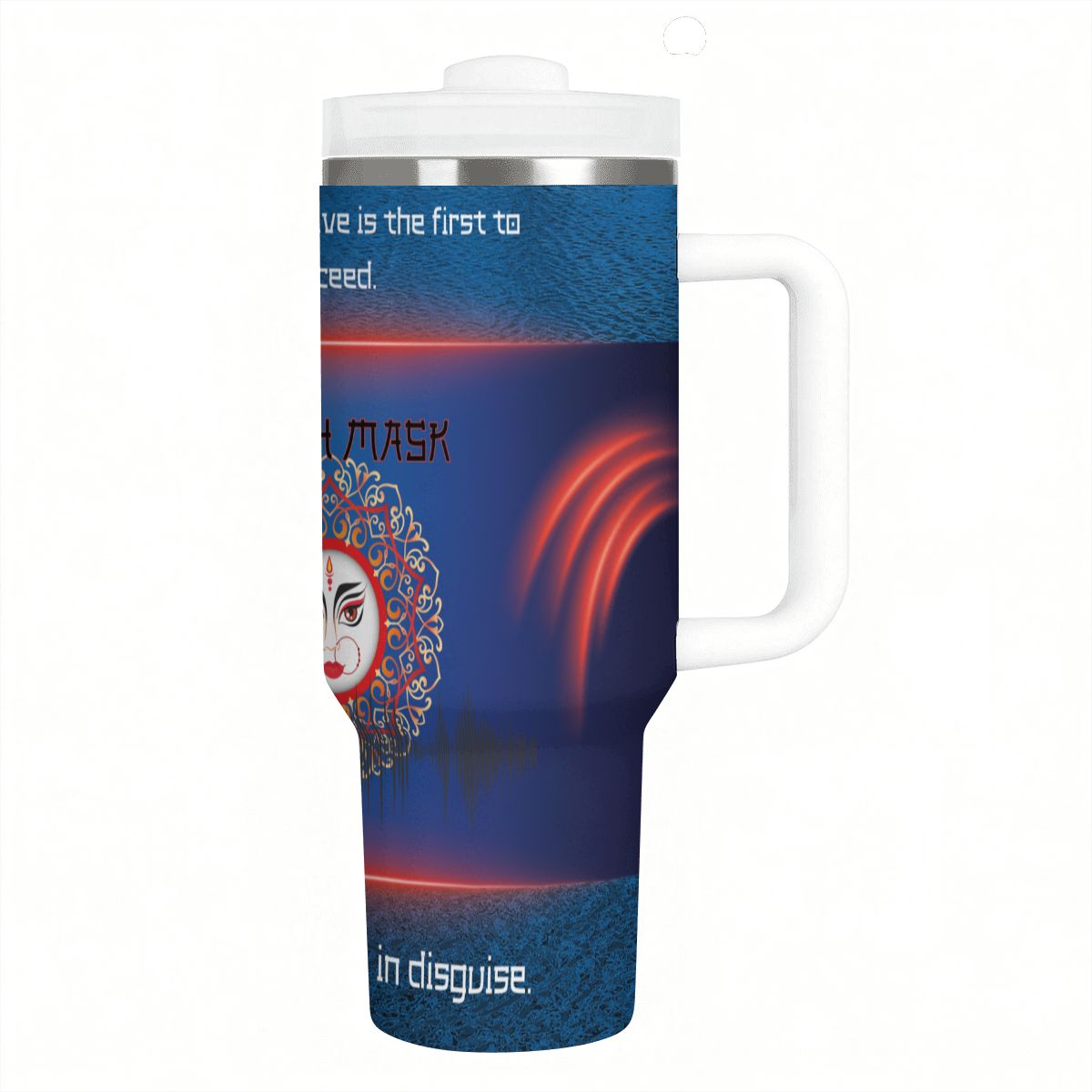 40oz Tumbler with Handle and Straw (Made in USA)