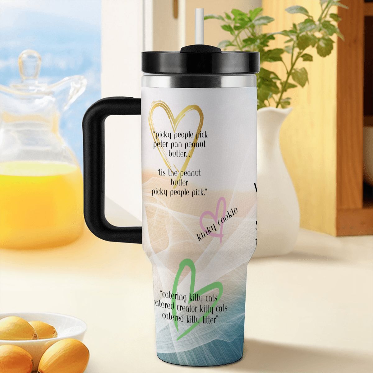 40oz Tumbler with Handle and Straw (Made in USA)