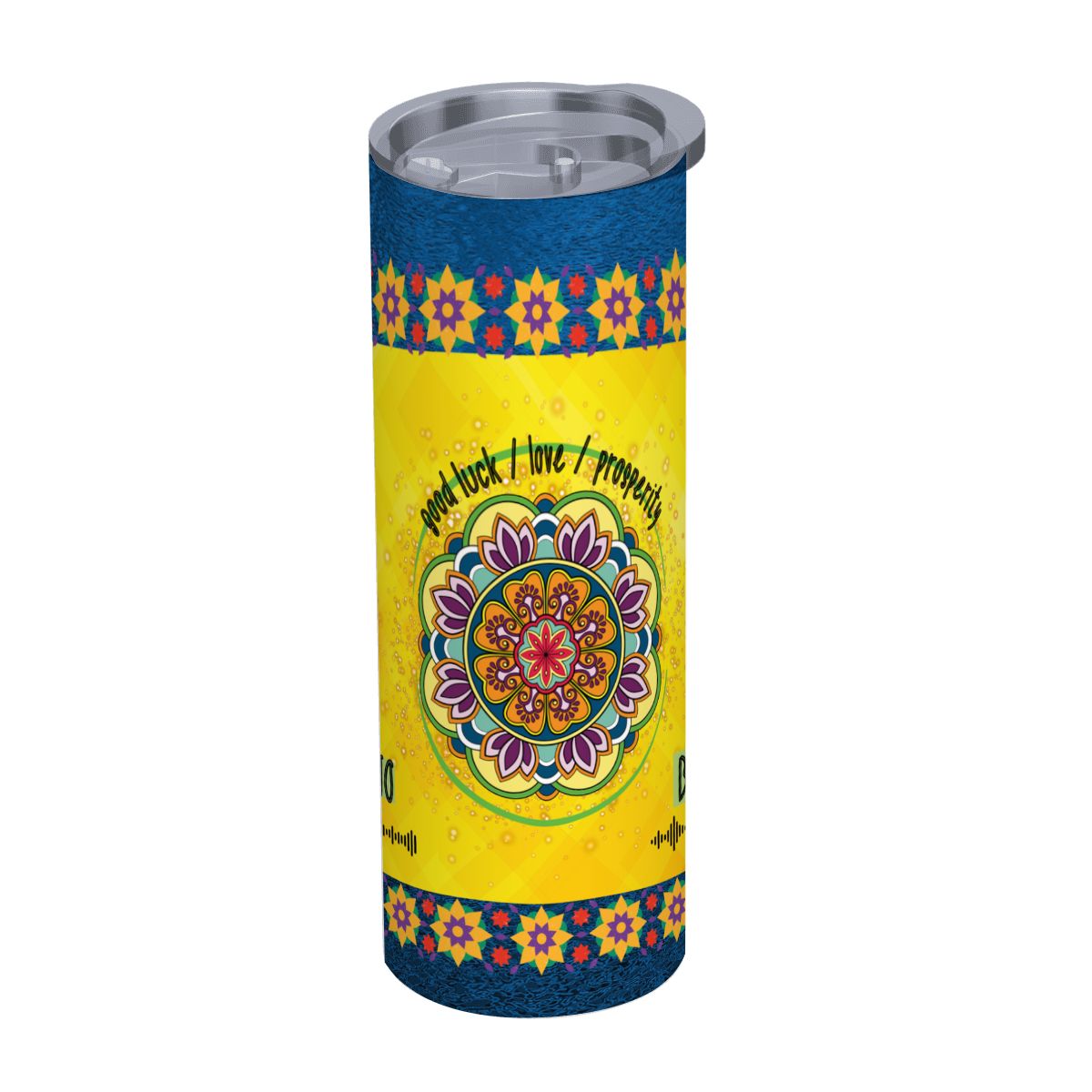 20oz Straight Stainless Steel Tumbler with Straw