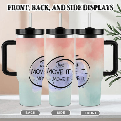 40oz Tumbler with Handle and Straw (Made in USA)