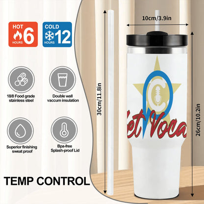 GET VOCAL: 40oz Tumbler with Handle and Straw