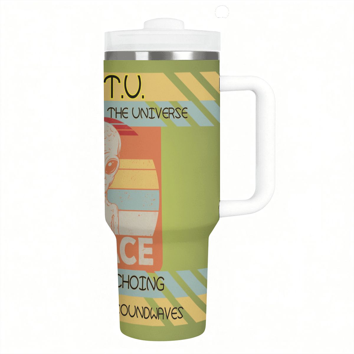 40oz Tumbler with Handle and Straw (Made in USA)