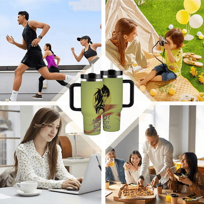 40oz Tumbler with Handle and Straw (Made in USA)