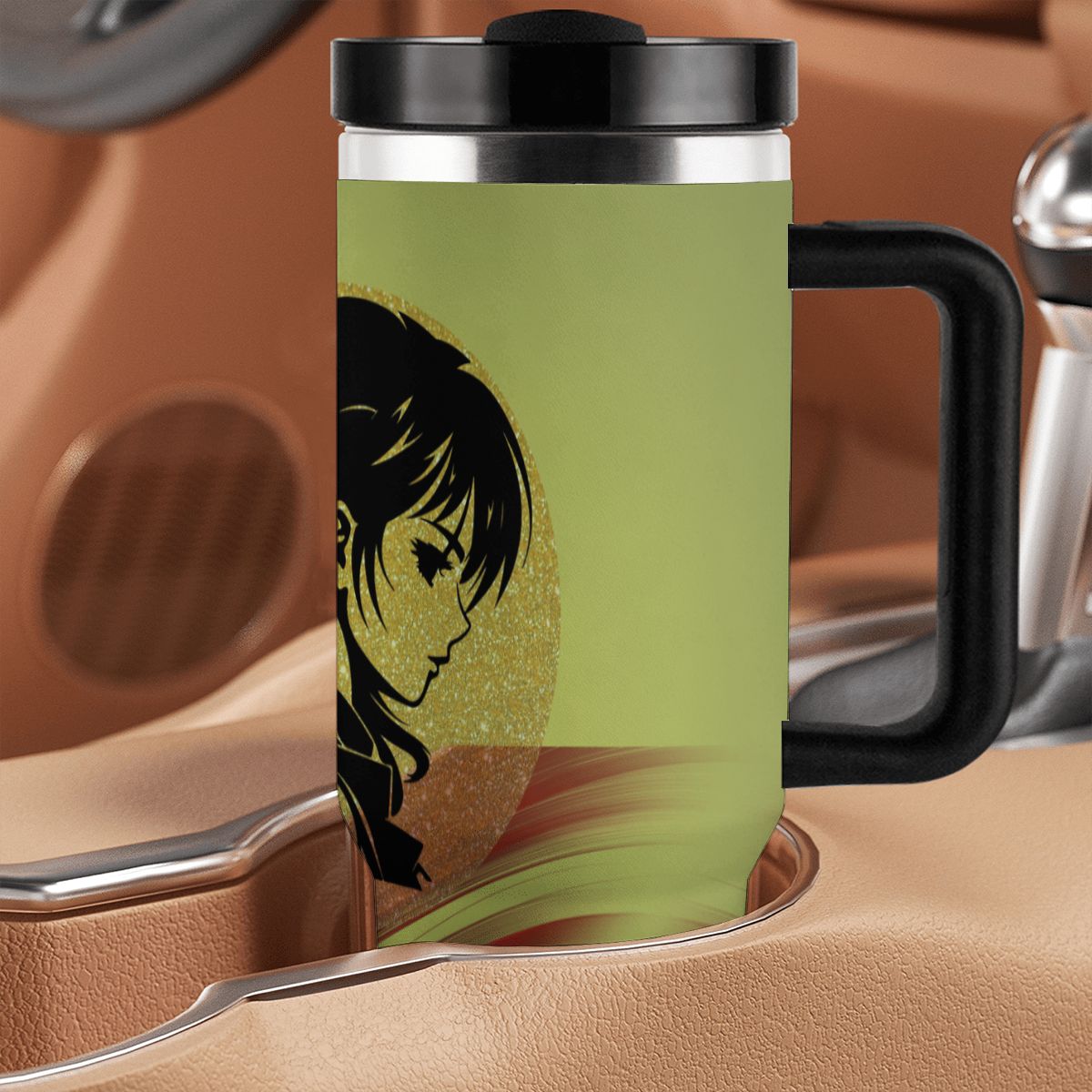 40oz Tumbler with Handle and Straw (Made in USA)