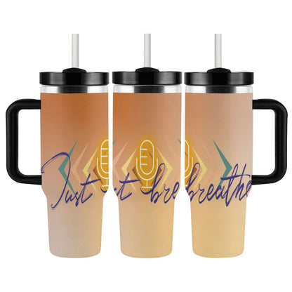 40oz Tumbler with Handle and Straw (Made in USA)