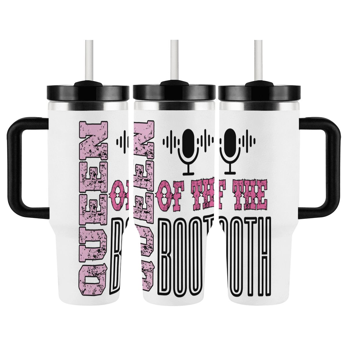 40oz Tumbler with Handle and Straw (Made in USA)
