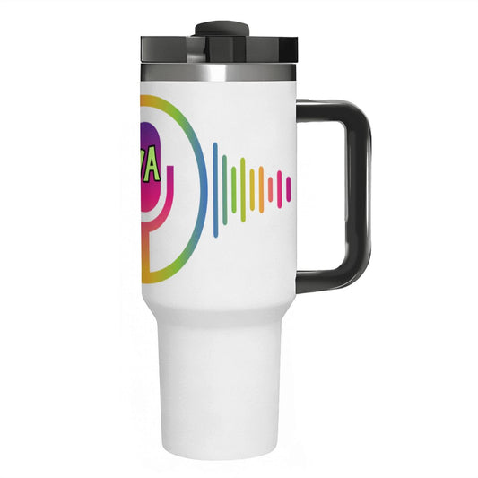 VA SOUNDWAVES: 40oz Tumbler with Handle and Straw