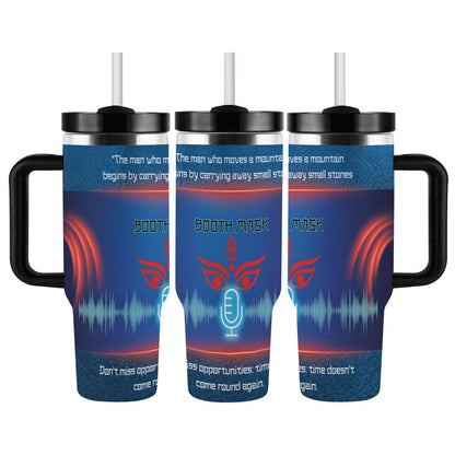 40oz Tumbler with Handle and Straw (Made in USA)