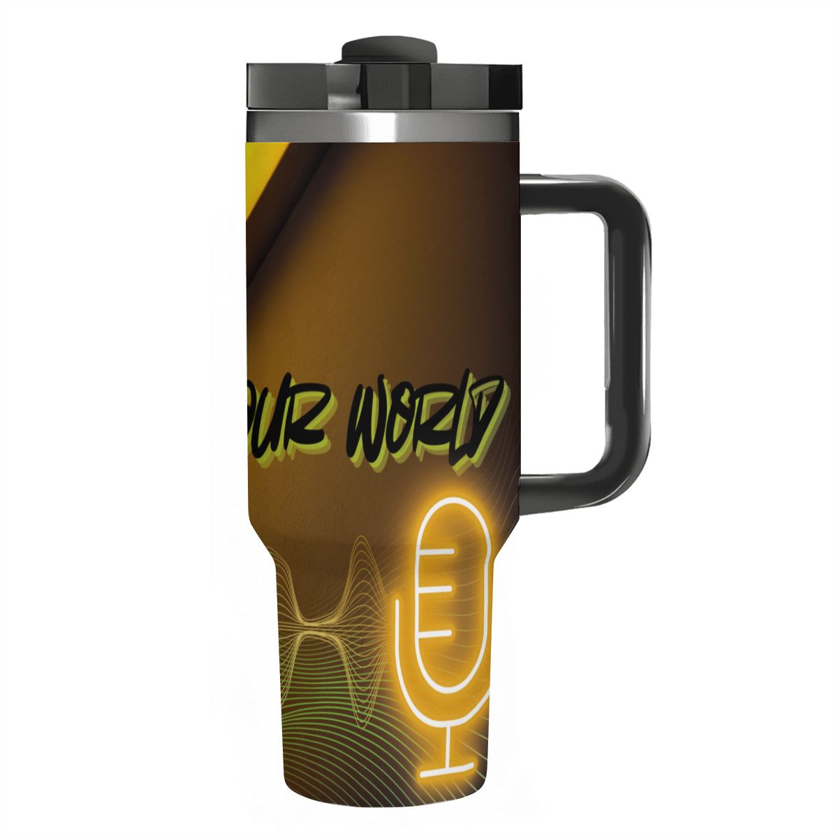 40oz Tumbler with Handle and Straw (Made in USA)