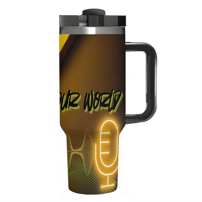 40oz Tumbler with Handle and Straw (Made in USA)