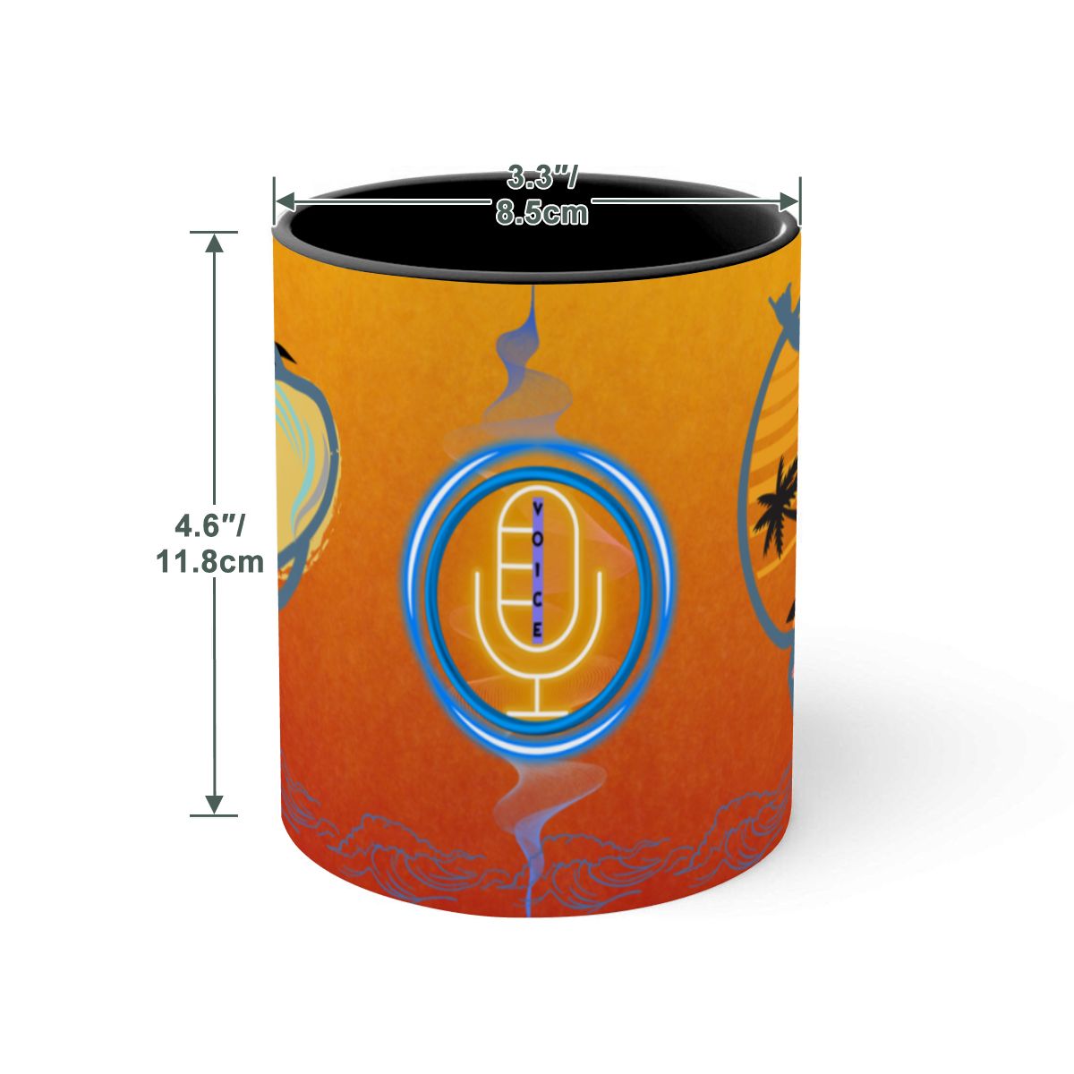 Large Colorful Mug (15oz) (Made in USA)