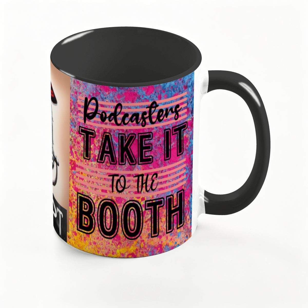 Podcasters Take It To The BOOTH: Large Classic Ceramic Mug (15oz)