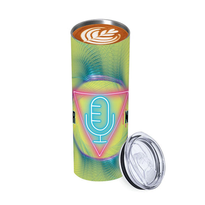 20oz Straight Stainless Steel Tumbler with Straw（Made in USA)