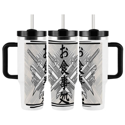 40oz Tumbler with Handle and Straw (Made in USA)