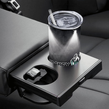VOICE: HOCKEY STYLE: 20oz Straight Stainless Steel Tumbler with Straw