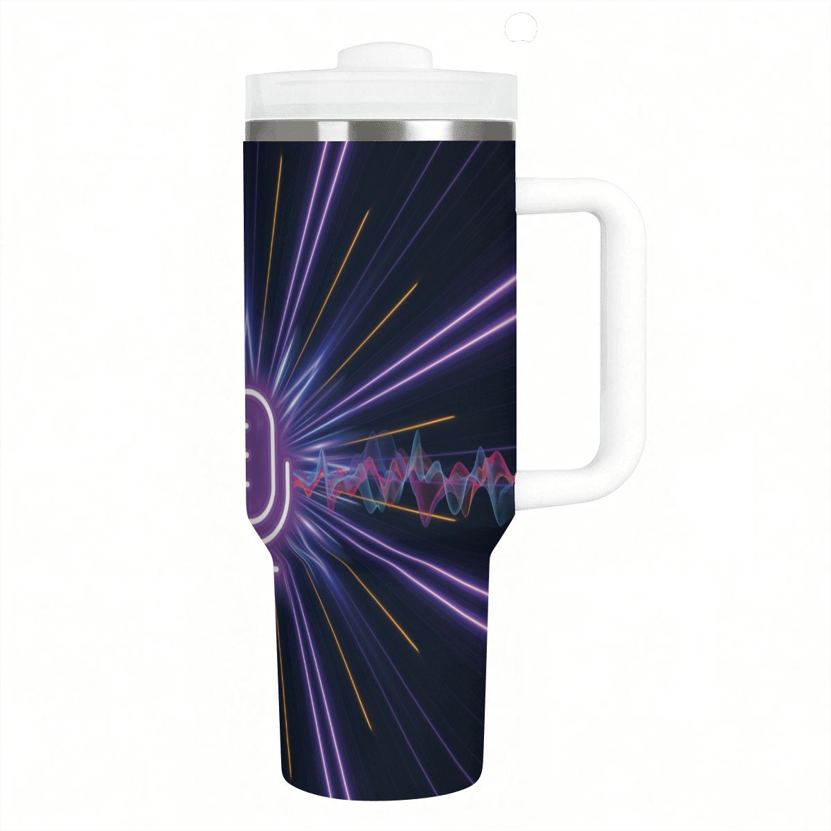 40oz Tumbler with Handle and Straw (Made in USA)