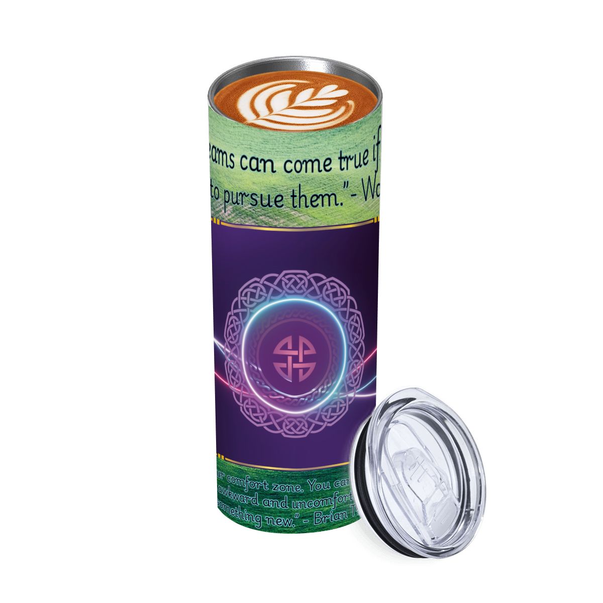 20oz Straight Stainless Steel Tumbler with Straw（Made in USA)