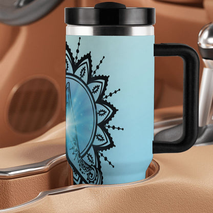 40oz Tumbler with Handle and Straw (Made in USA)
