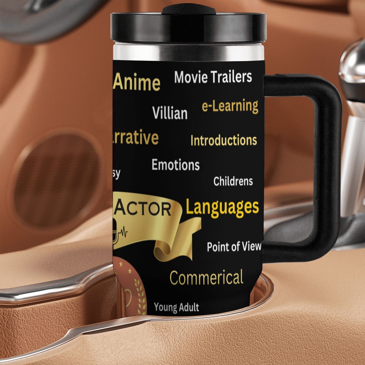 40oz Tumbler with Handle and Straw (Made in USA)
