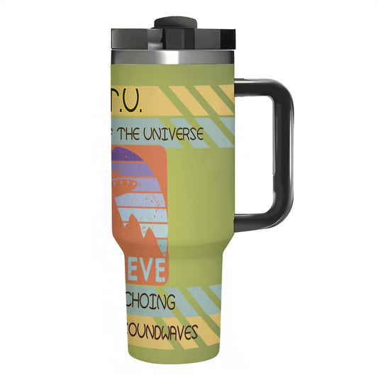 NOTU: Narrators Of The Universe: 40oz Stainless Steel Tumbler with Handle and Straw