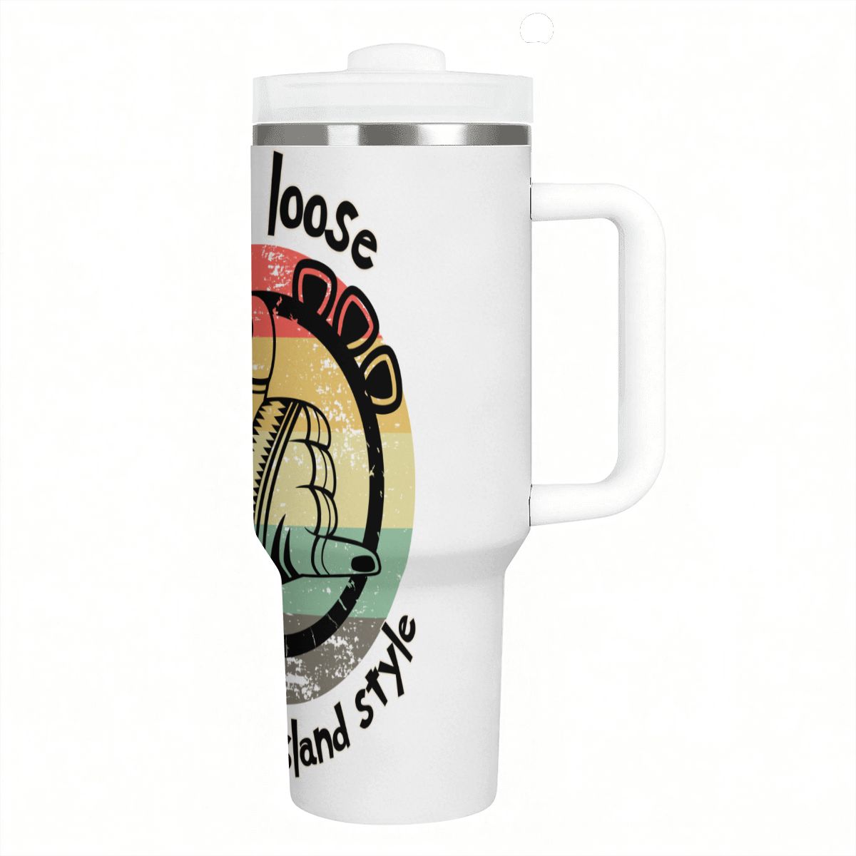 40oz Tumbler with Handle and Straw (Made in USA)
