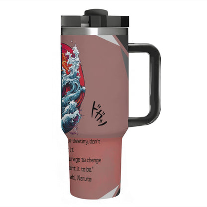 40oz Tumbler with Handle and Straw (Made in USA)