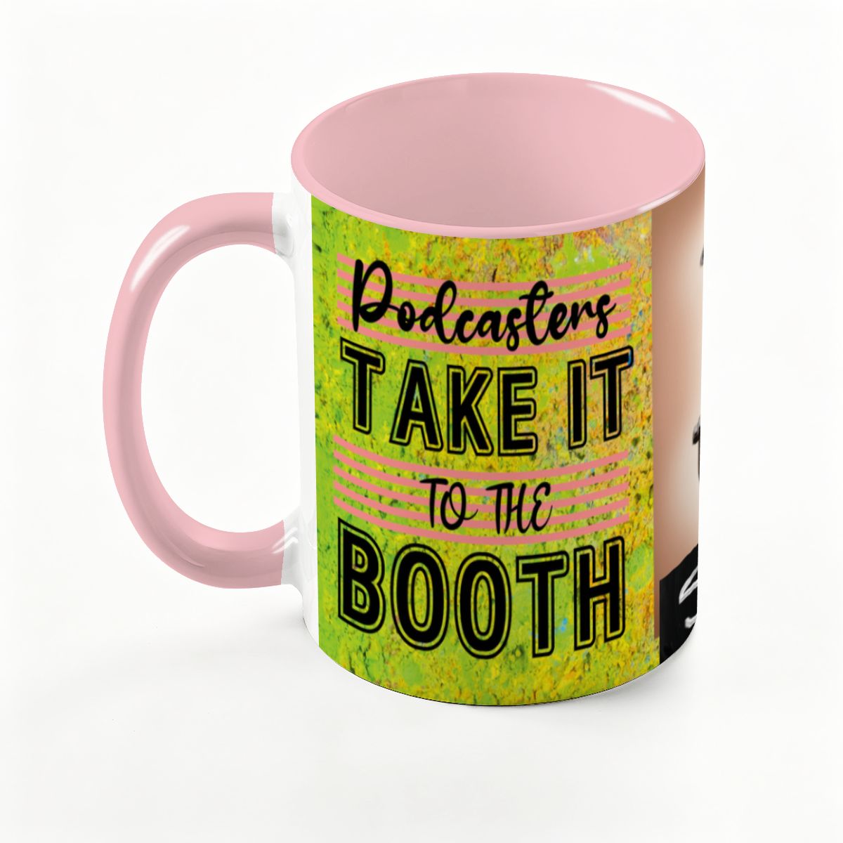 Podcasters Take It To The BOOTH: Large Classic Ceramic Mug (15oz)