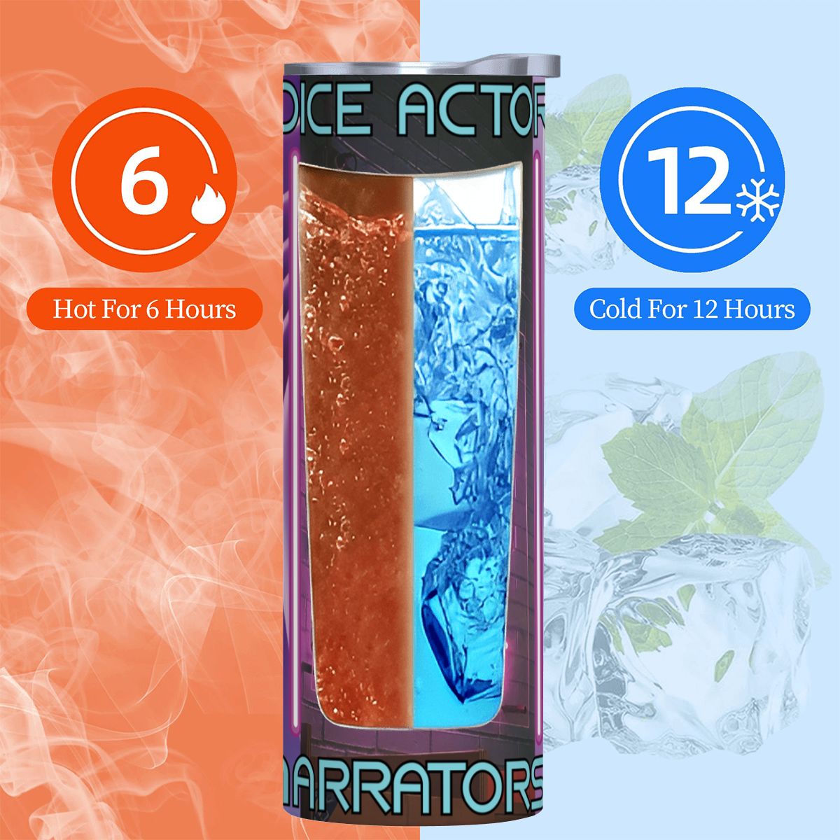 20oz Straight Stainless Steel Tumbler with Straw（Made in USA)