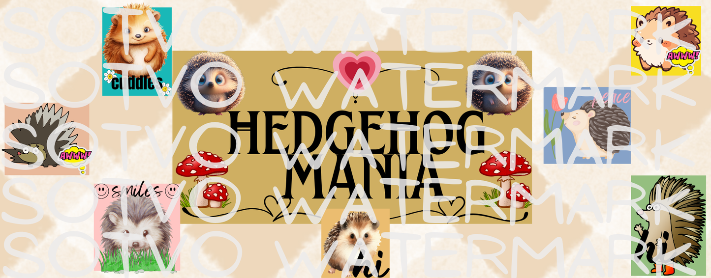 Voice Over "Hedgehog Mania": Classic Ceramic Black Glossy Mug