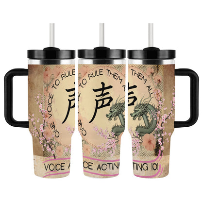 40oz Tumbler with Handle and Straw (Made in USA)