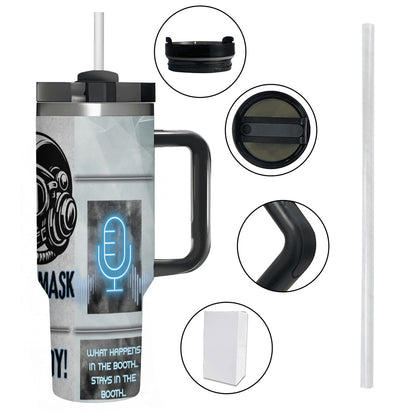 40oz Tumbler with Handle and Straw (Made in USA)