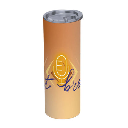 20oz Straight Stainless Steel Tumbler with Straw