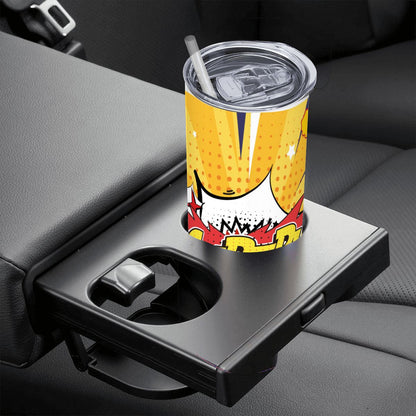 20oz Straight Stainless Steel Tumbler with Straw（Made in USA)