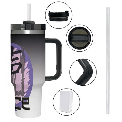 40oz Tumbler with Handle and Straw (Made in USA)
