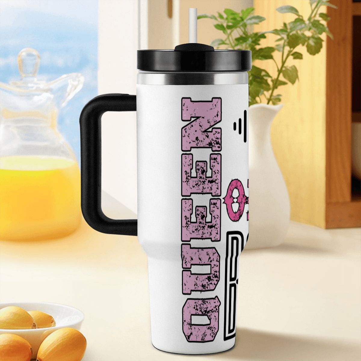 40oz Tumbler with Handle and Straw (Made in USA)
