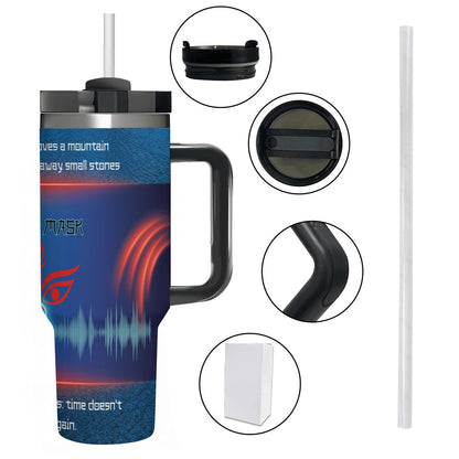 40oz Tumbler with Handle and Straw (Made in USA)