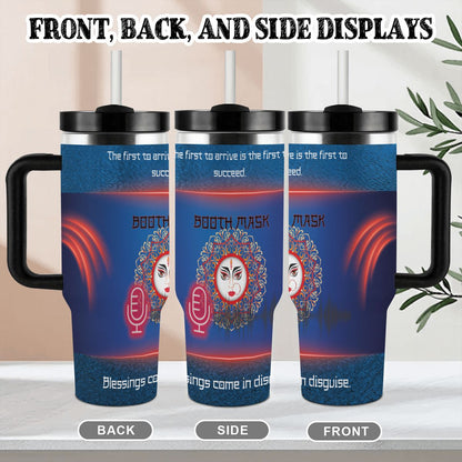 40oz Tumbler with Handle and Straw (Made in USA)