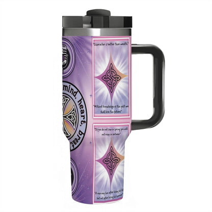 40oz Tumbler with Handle and Straw (Made in USA)