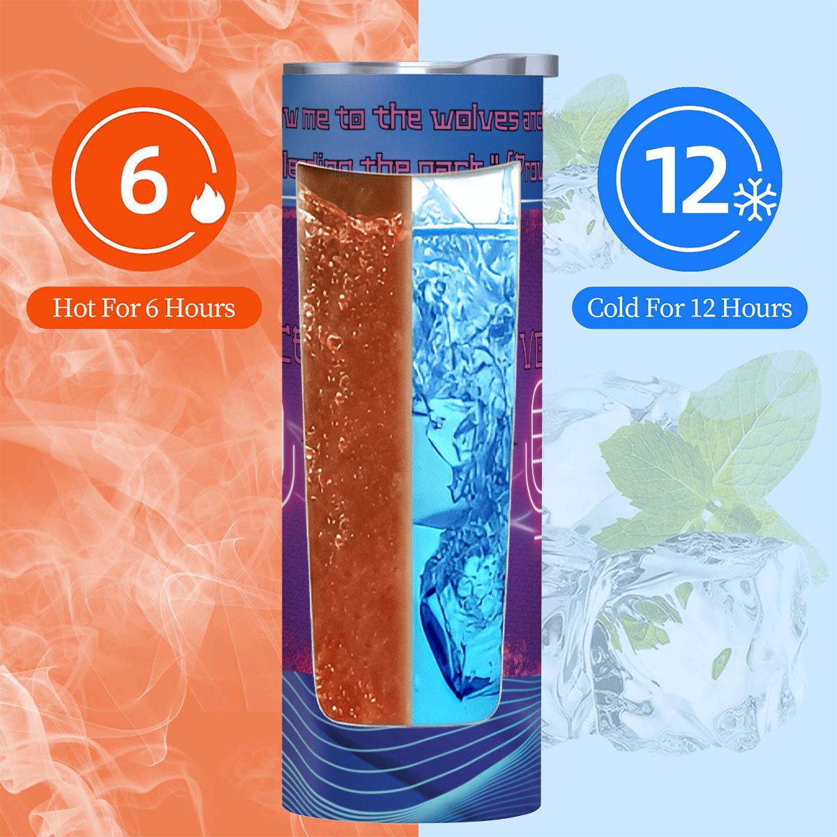 20oz Straight Stainless Steel Tumbler with Straw
