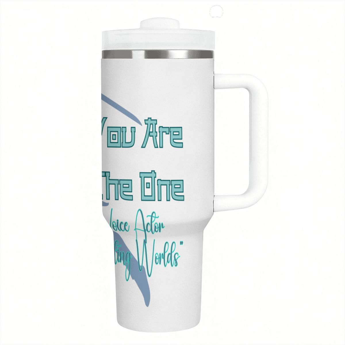 40oz Tumbler with Handle and Straw (Made in USA)