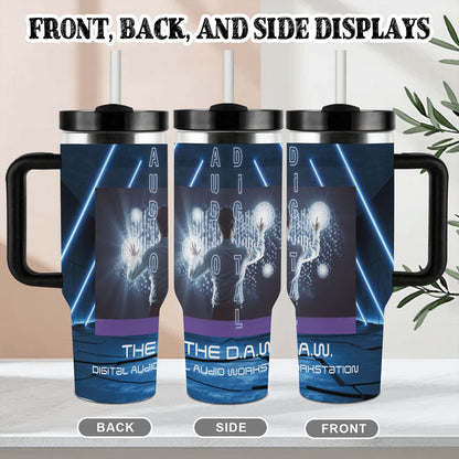 40oz Tumbler with Handle and Straw (Made in USA)