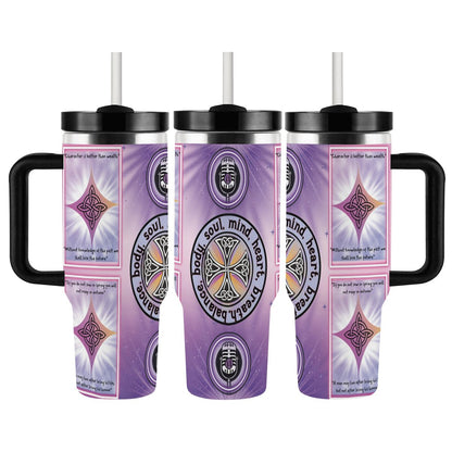 40oz Tumbler with Handle and Straw (Made in USA)