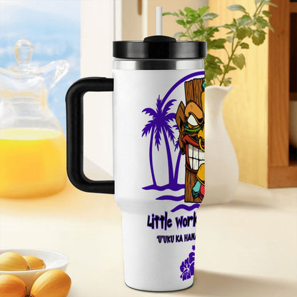 40oz Tumbler with Handle and Straw (Made in USA)