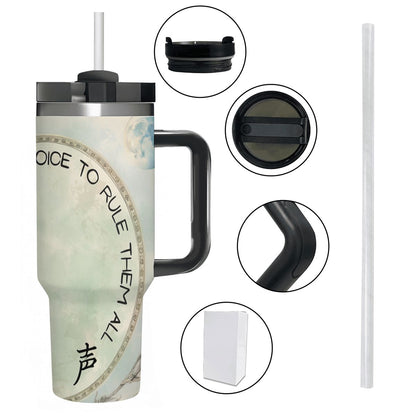 40oz Tumbler with Handle and Straw (Made in USA)