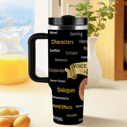 40oz Tumbler with Handle and Straw (Made in USA)