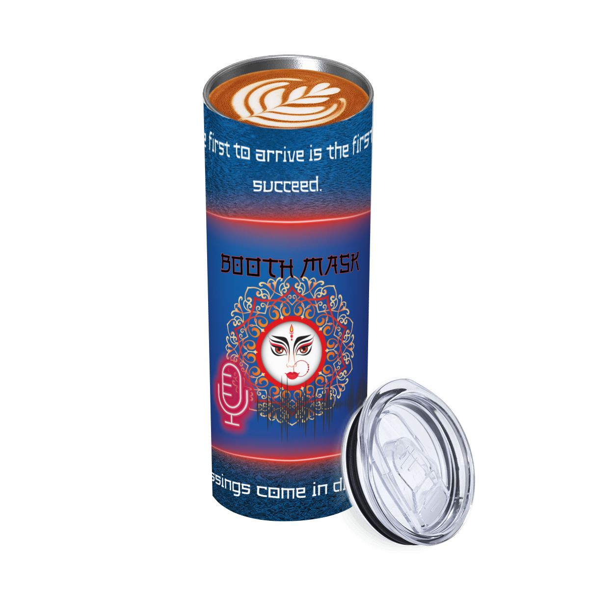 20oz Straight Stainless Steel Tumbler with Straw